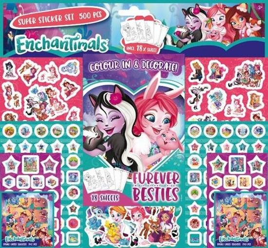 Samolepková sada 500 ks Enchantimals