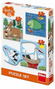 Levně Zvířátka: Kde žijí 3-5 baby puzzle
