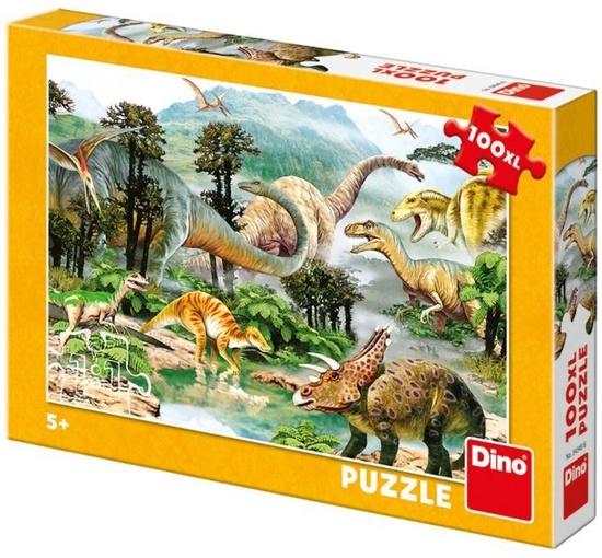 Levně Dino Život dinosaurů 100 dílků