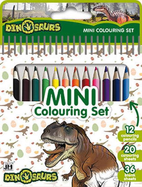 Mini blok s pastelkami Dinosauři