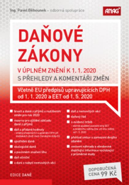 Daňové zákony v úplném znění k 1. 1. 2020 s přehledy a komentáři změn - 978-80-7554-248-9
