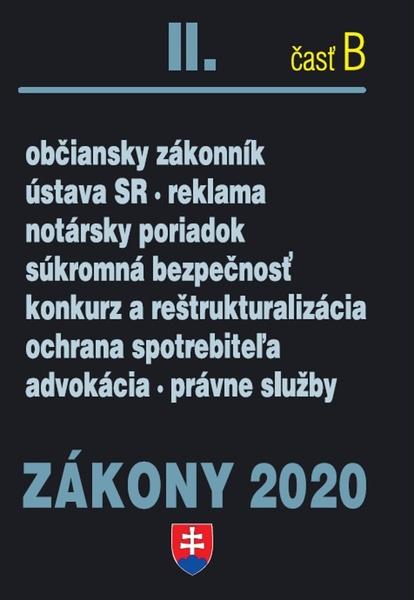 Zákony 2020 II. časť B - 978-80-8162-098-0