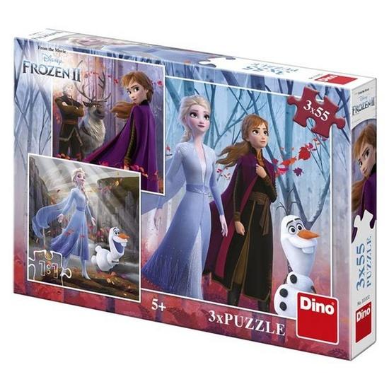 Puzzle Frozen II Zimní radovánky 3x55 dílků