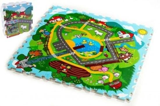 Teddies puzzle Město Moje první zvířátka MPZ 30x30x1 2cm 9 ks - 130010 / 00513001