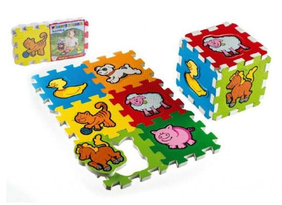 TEDDIES Pěnové puzzle Moje první zvířátka (13,5x13,5) - 130027 / 00513002