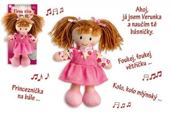 Levně Panenka Verunka hadrová plyš česky mluvící