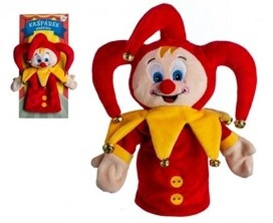 Levně TEDDIES Maňásek Kašpárek s rolničkou 27 cm