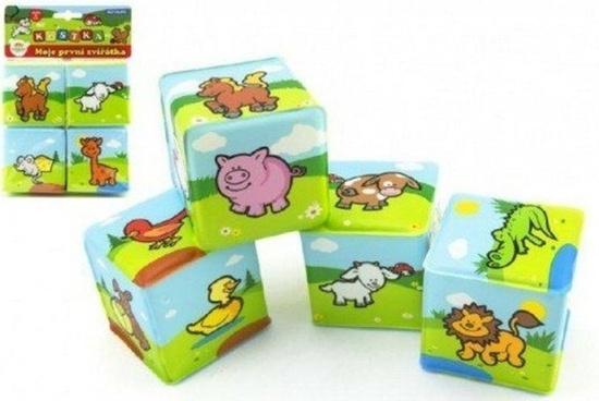 Teddies kostka moje první zvířátka 7 x 7 cm 4 ks v sáčku