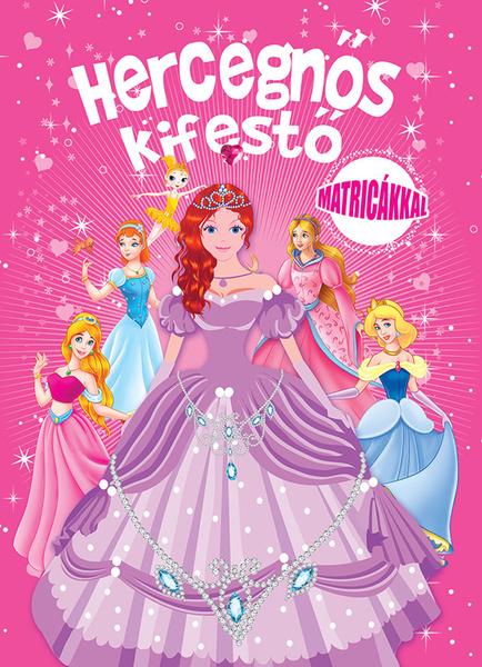 Hercegnős kifestő Matricákkal - 978-80-8444-126-1