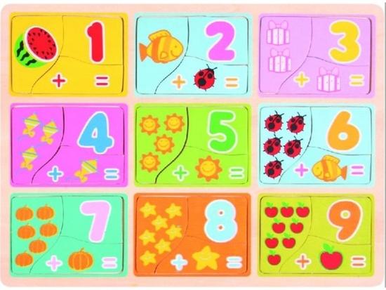 Top Bright puzzle Počítání 9 x 3 dílky