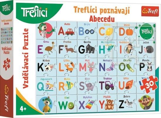Puzzle Treflíci poznávají abecedu 30 dílků - 15567TRF