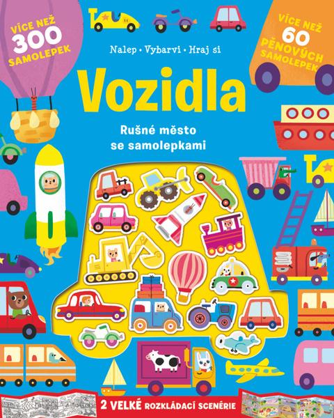 Levně Vozidla Rušné město se samolepkami