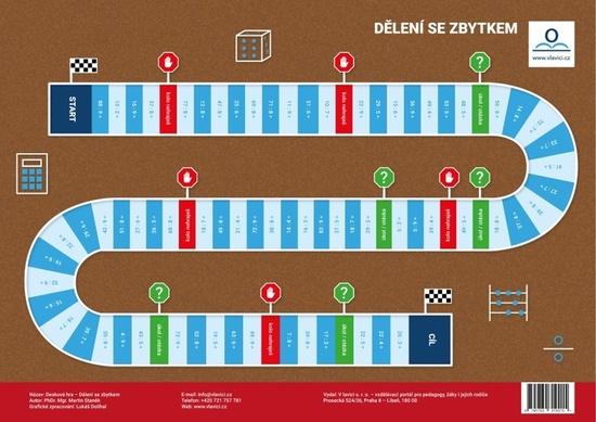 Levně Desková didaktická hra Dělení se zbytkem