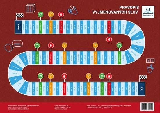 Desková didaktická hra Pravopis vyjmenovaných slov