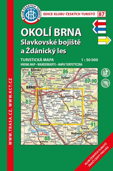 Levně KČT 87 Okolí Brna, Slavkovské bojiště a Ždánický les 1:50 000