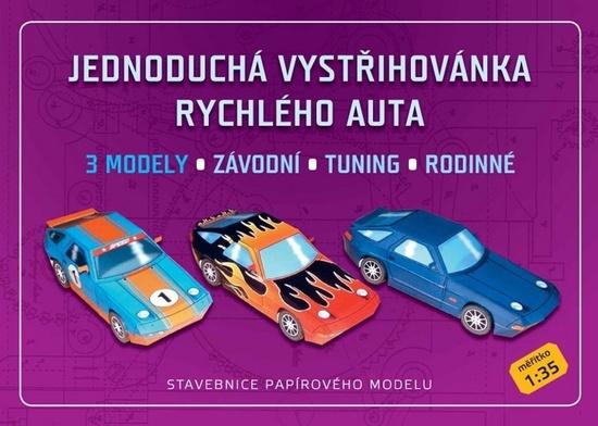 Zadražil Ivan Jednoduchá vystřihovánka rychlého auta Stavebnice papírového modelu