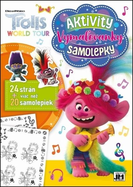 Aktivity, vymaľovanky, samolepky Trolls