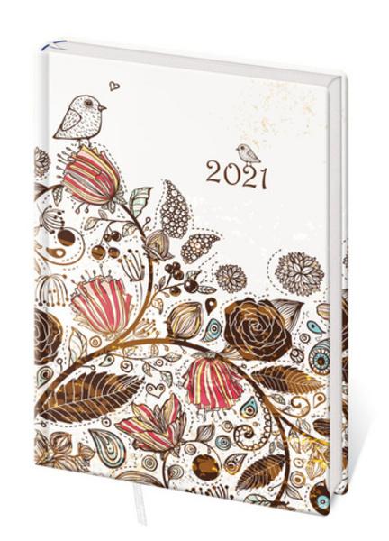 Diář 2021A7 LYRA týdenní L410 Nature