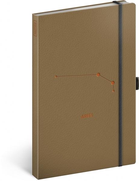 Levně Presco Group Notes Zvěrokruh Beran, linkovaný, 13 × 21 cm