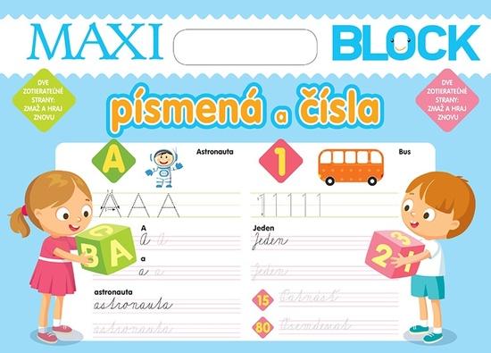 Levně Maxi Blok - písmená a čísla - Foni book