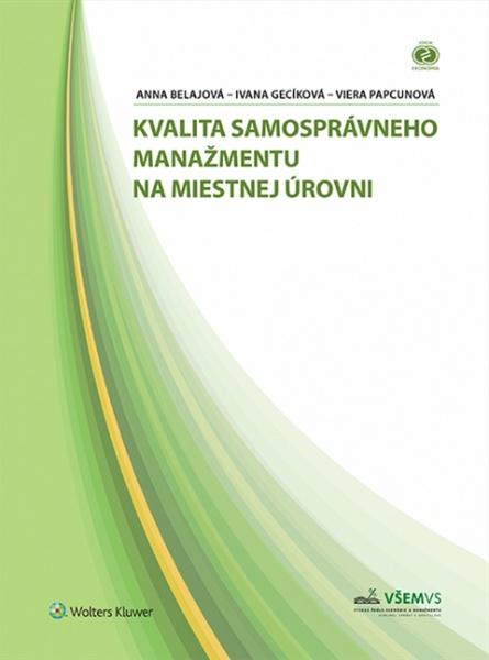 Levně Kvalita samosprávneho manažmentu na miestnej úrovni