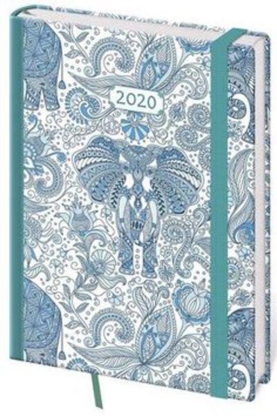 Diář 2020 týdenní A5 Vario Elefant s gumičkou