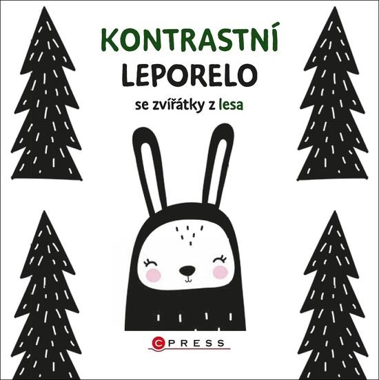 Levně Kontrastní leporelo se zvířátky z lesa