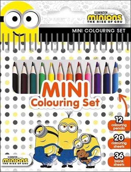 Levně Mini blok s pastelkami Mimoni 2