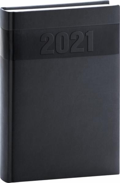 Denní diář Aprint 2021, černý