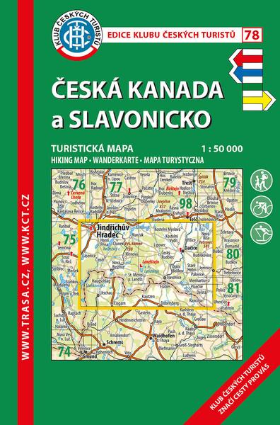 KČT 78 Česká Kanada a Slavonicko 1:50 000 - 9788073245504