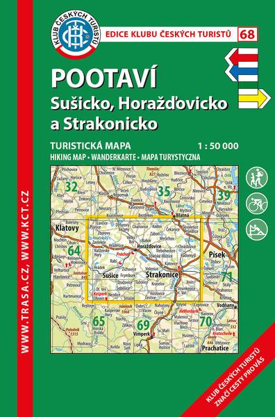 Levně KČT 68 Pootaví, Sušicko, Horažďovicko a Strakonicko 1:50 000