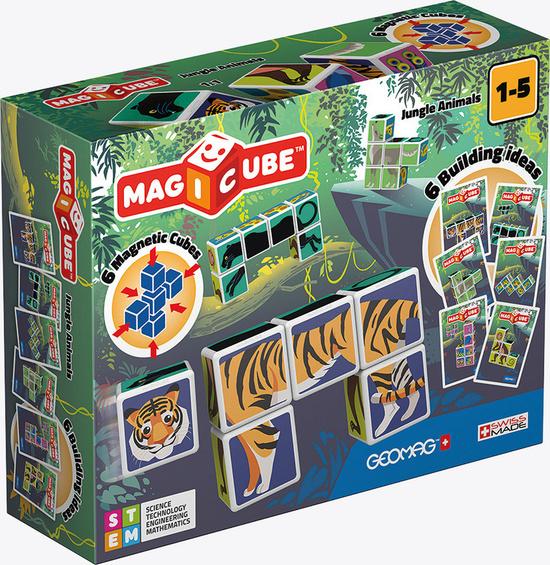 GEOMAG Magnetické kostky Magicube Zvířata z džungle - 145