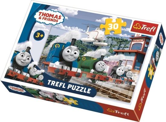 Puzzle Mašinka Tomáš Závody na kolejích