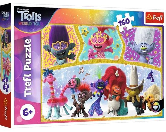 TREFL Puzzle Trollové 2: Buď šťastný 160 dílků - 15396