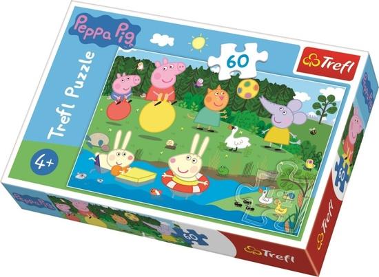 TREFL Puzzle Prasátko Peppa u rybníka 60 dílků - 17326