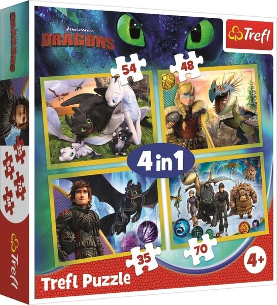 Puzzle Jak vycvičit draka 4v1