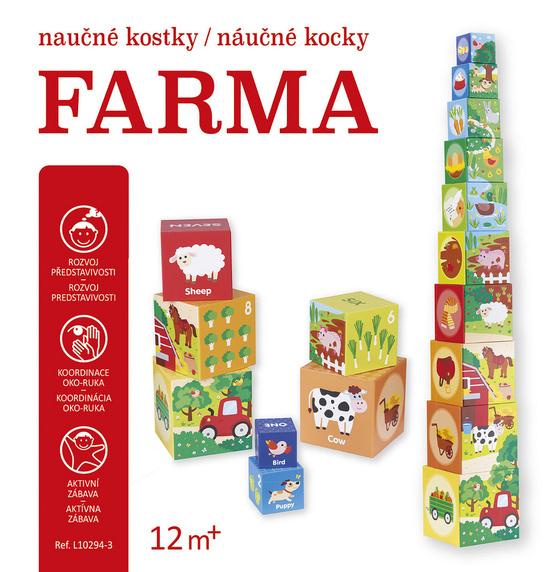 Levně Farma - Naučné kostky