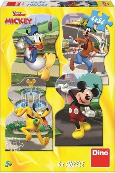 Levně DINO Puzzle Mickey a přátelé ve městě 4x54 dílků