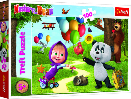Puzzle Máša a přátelé 100 dílků - 16370TRF