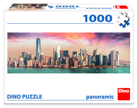 Puzzle 1000 Manhattan za soumraku Panoramic - 545458DIN