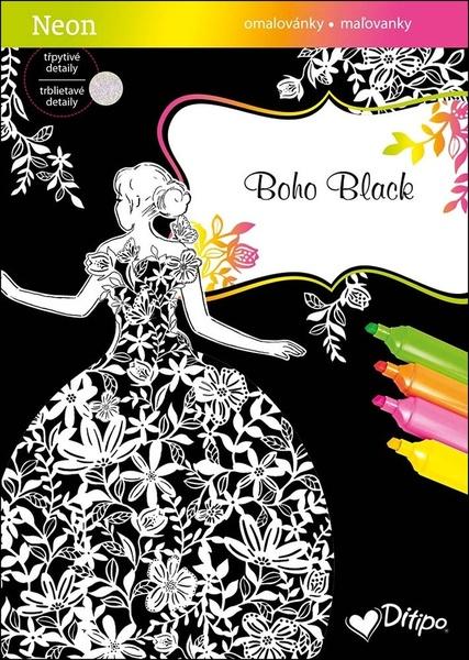 Levně Boho Black Neon