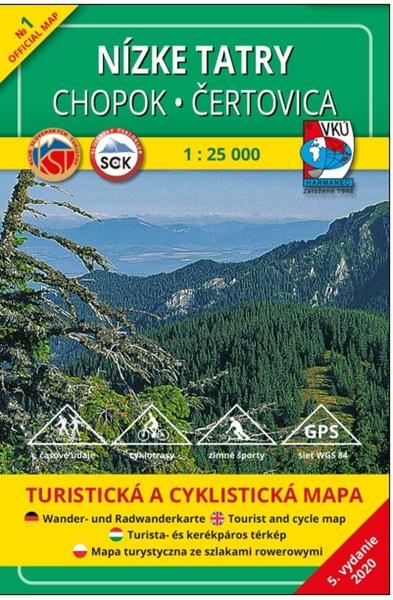 Nízke Tatry Chopok - Čertovica 1:25 000 - 978-80-999341-9-2