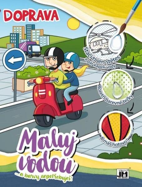 Doprava Vodové omalovánky A4 Brožovaná