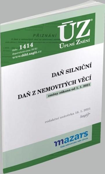 ÚZ 1414 Daň z nemovitých věcí, Daň silniční, 2021 - 978-80-7488-450-4