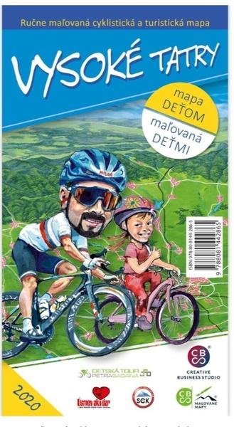 Ručne maľovaná cyklomapa Vysoké Tatry - 978-80-8144-286-5