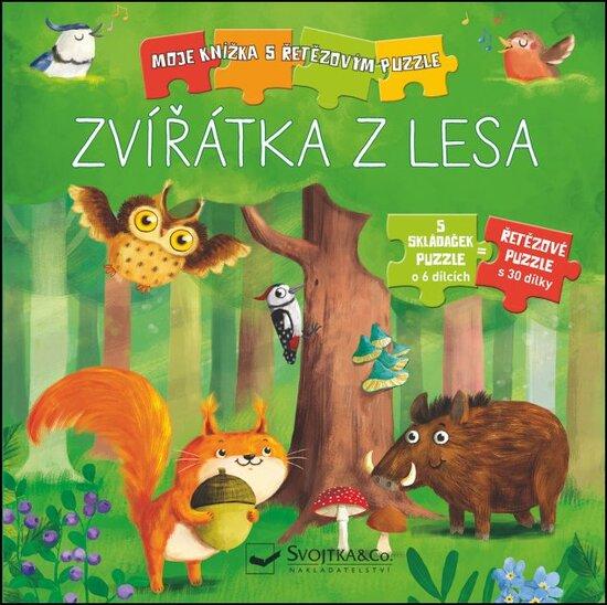 Svojtka & Co. Moje knížka s řetězovým puzzle: Zvířátka z lesa - 4759