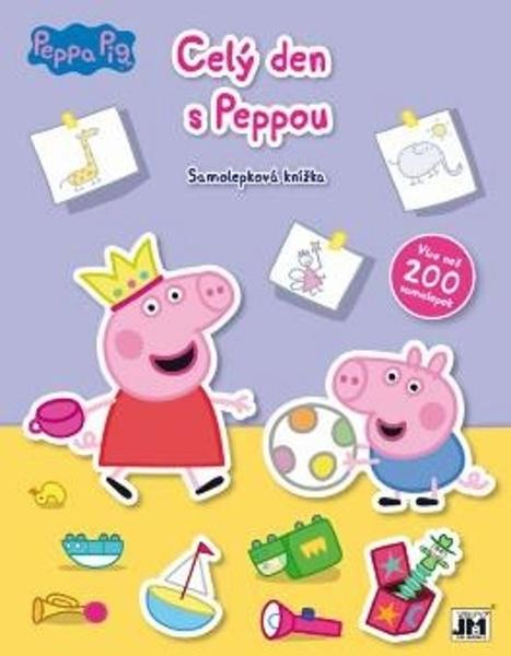 Levně Samolepková knížka Celý den s Peppou