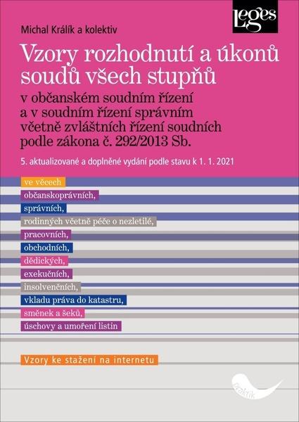 Vzory rozhodnutí a úkonů soudů všech stupňů - 978-80-7502-392-6