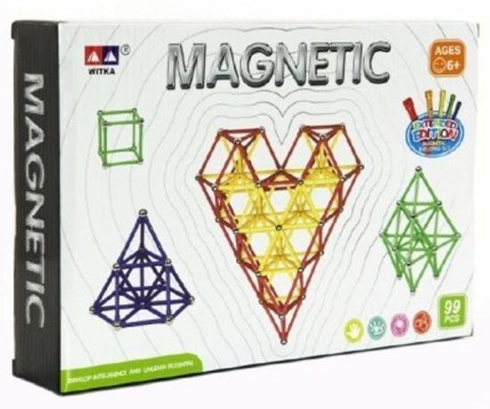 Levně Teddies Magnetická stavebnice 99 ks