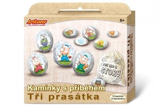 Levně SMT Creatoys Malování na oblázky kameny s příběhem Tři prasátka